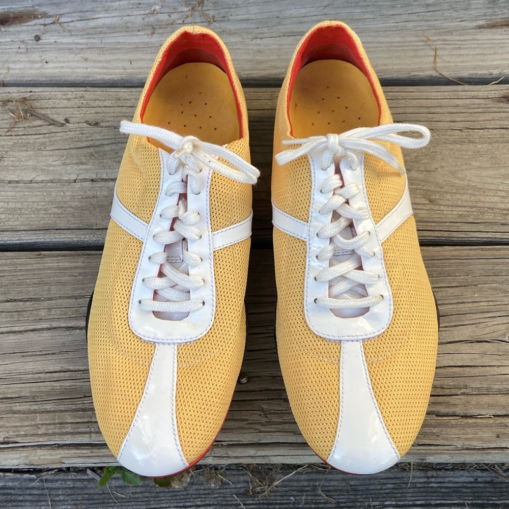 Cole Haan x Nike Air Vintage Yellow Mesh Sneaker Shoes Women's Size 9 - Picture 5 of 14